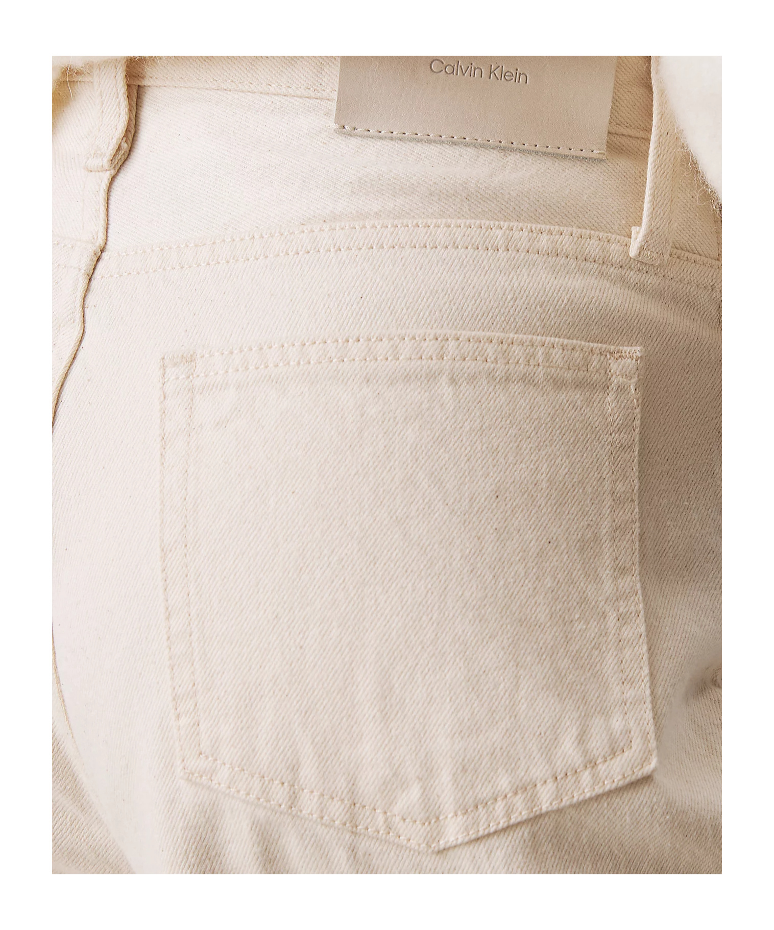 CALVIN KLEIN APPLIQUÉ WIDE-LEG JEANS