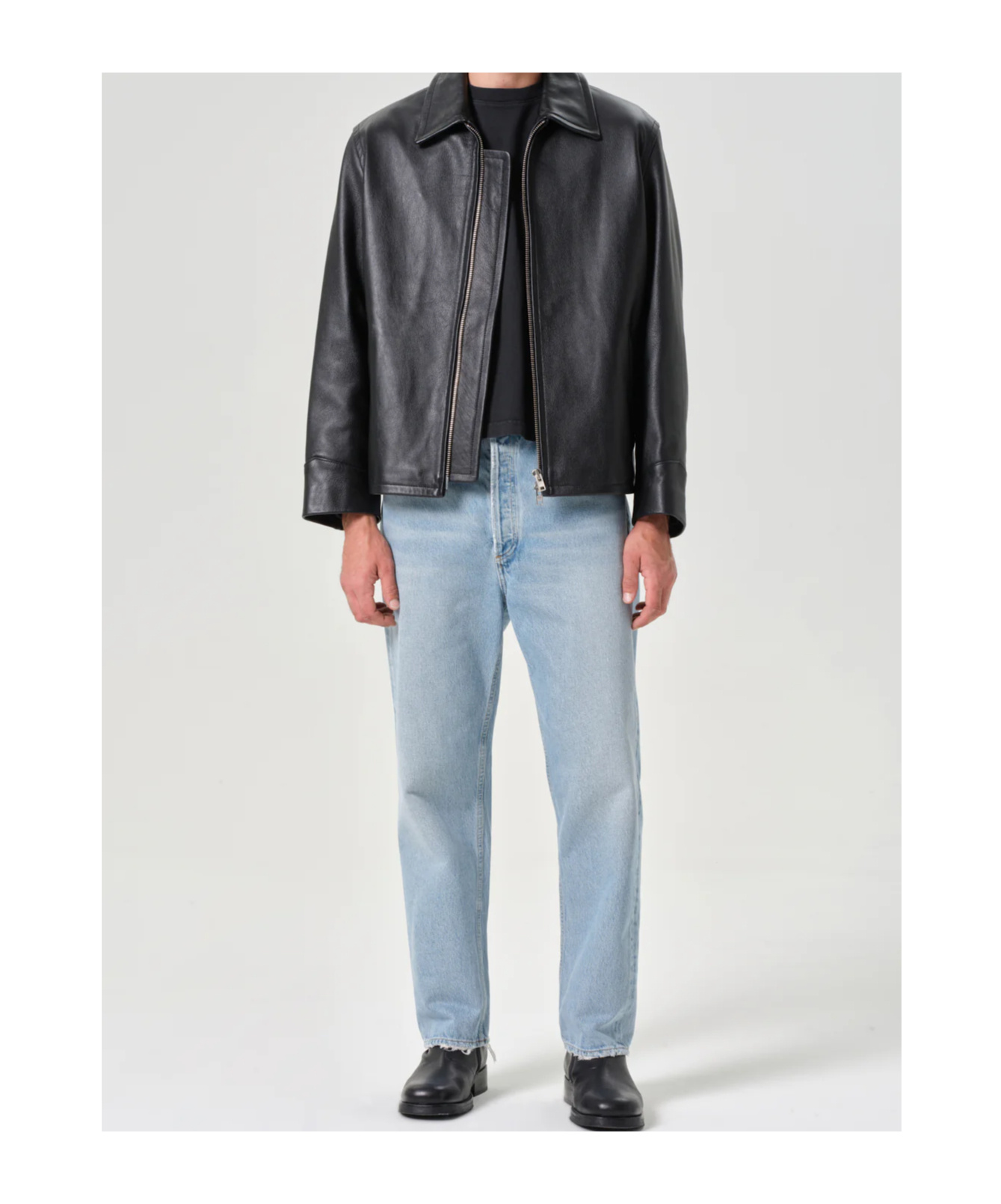 Agolde Light Blue Jeans In Regenerated Denim In Blue