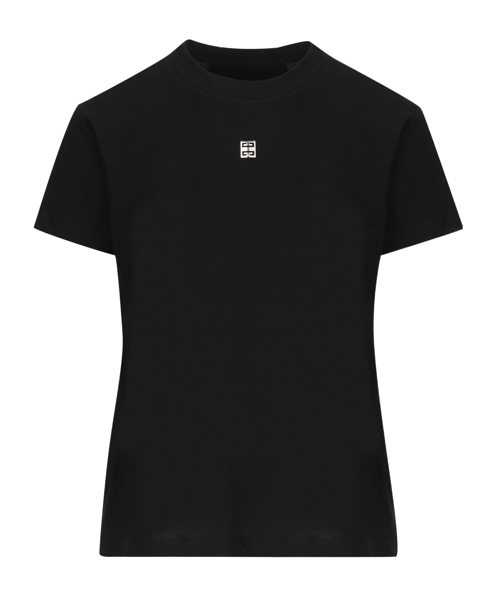 Shop Givenchy 4g Plaque Crewneck T-shirt In Black