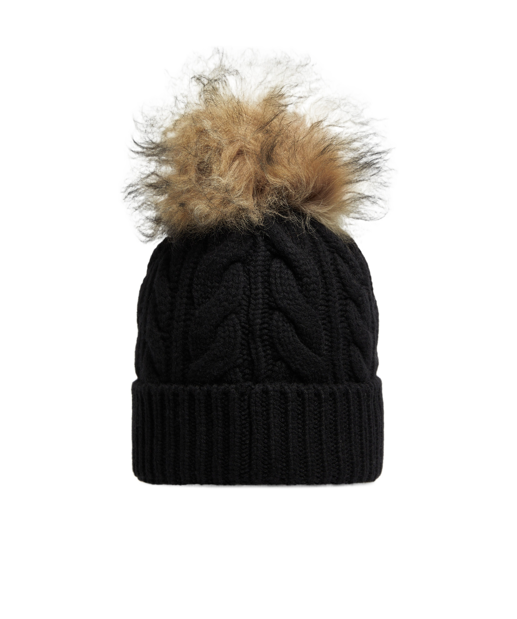 Moncler Wool And Cashmere Pommel Caps In Black