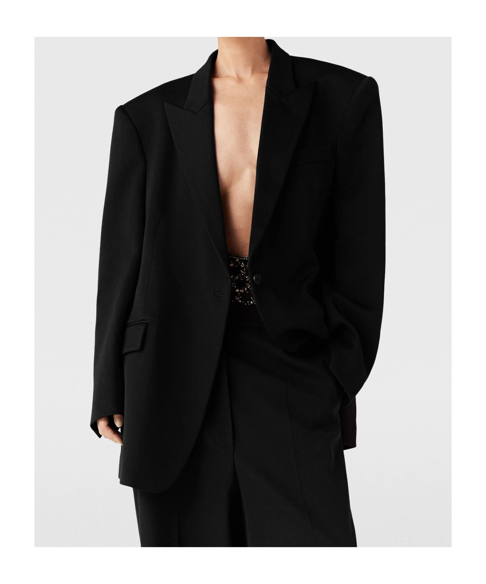 Stella Mccartney Single-breasted Blazer In Black