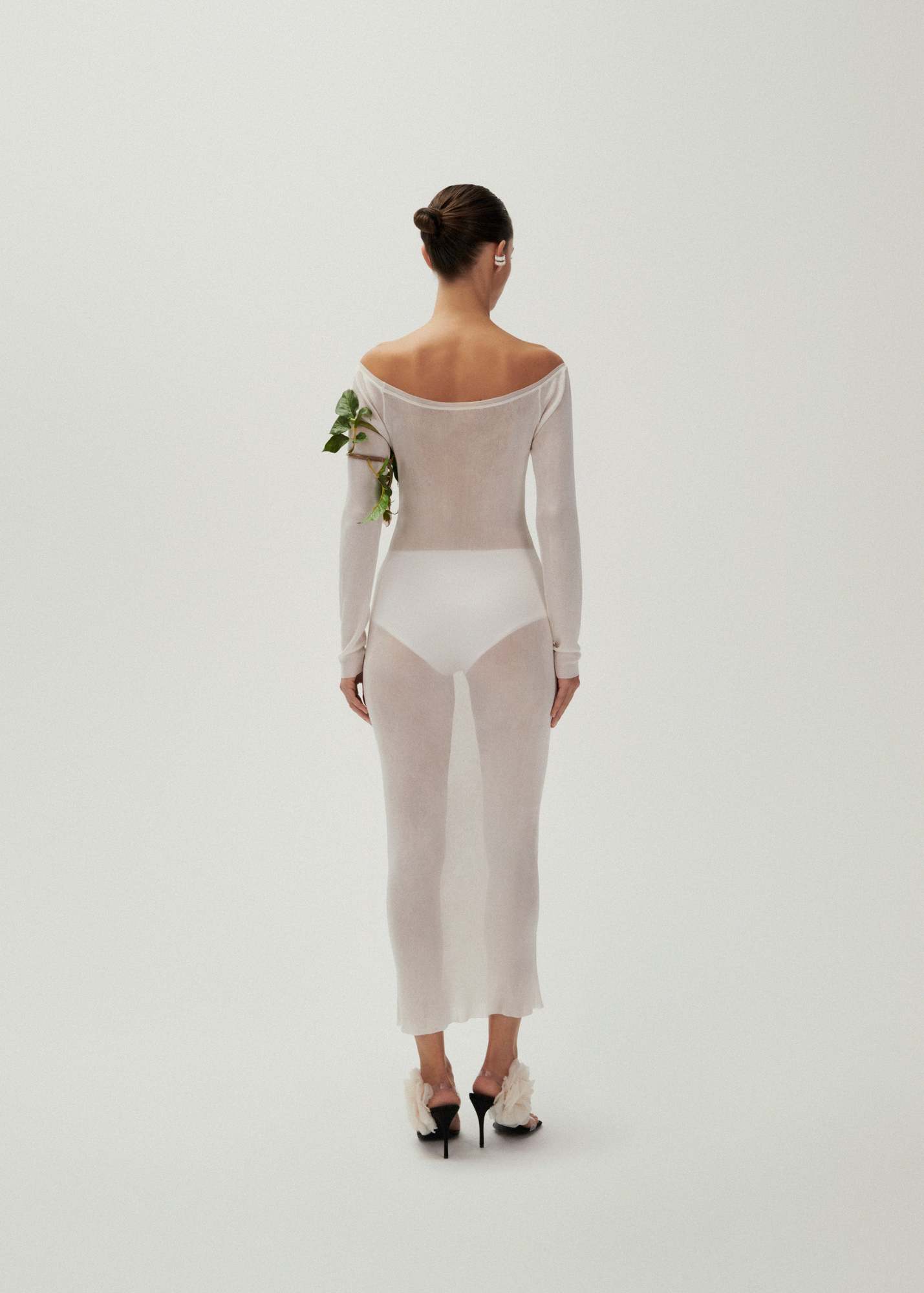 Magda Butrym Strapless Dress In White
