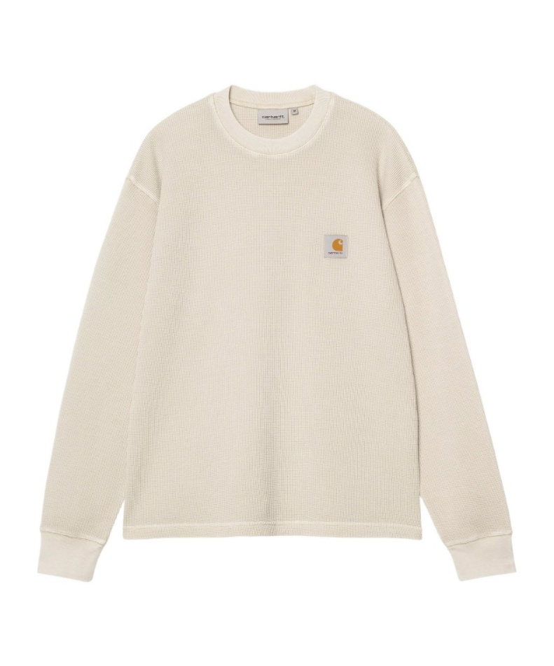 Carhartt Waffle Logo-patch T-shirt In White