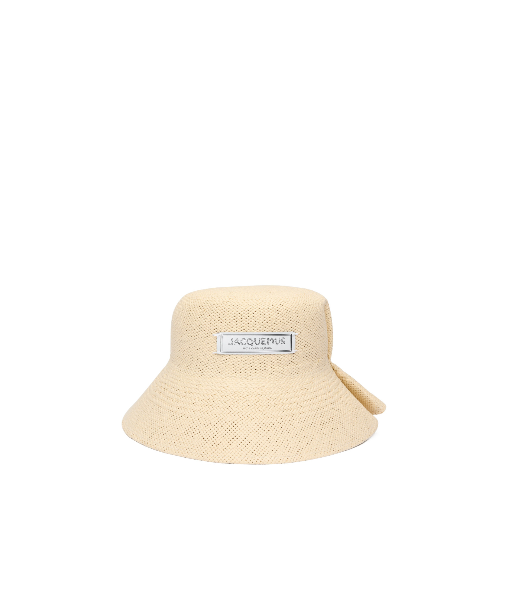 Jacquemus La Chapeau Vela Paper Bucket Hat In Nude