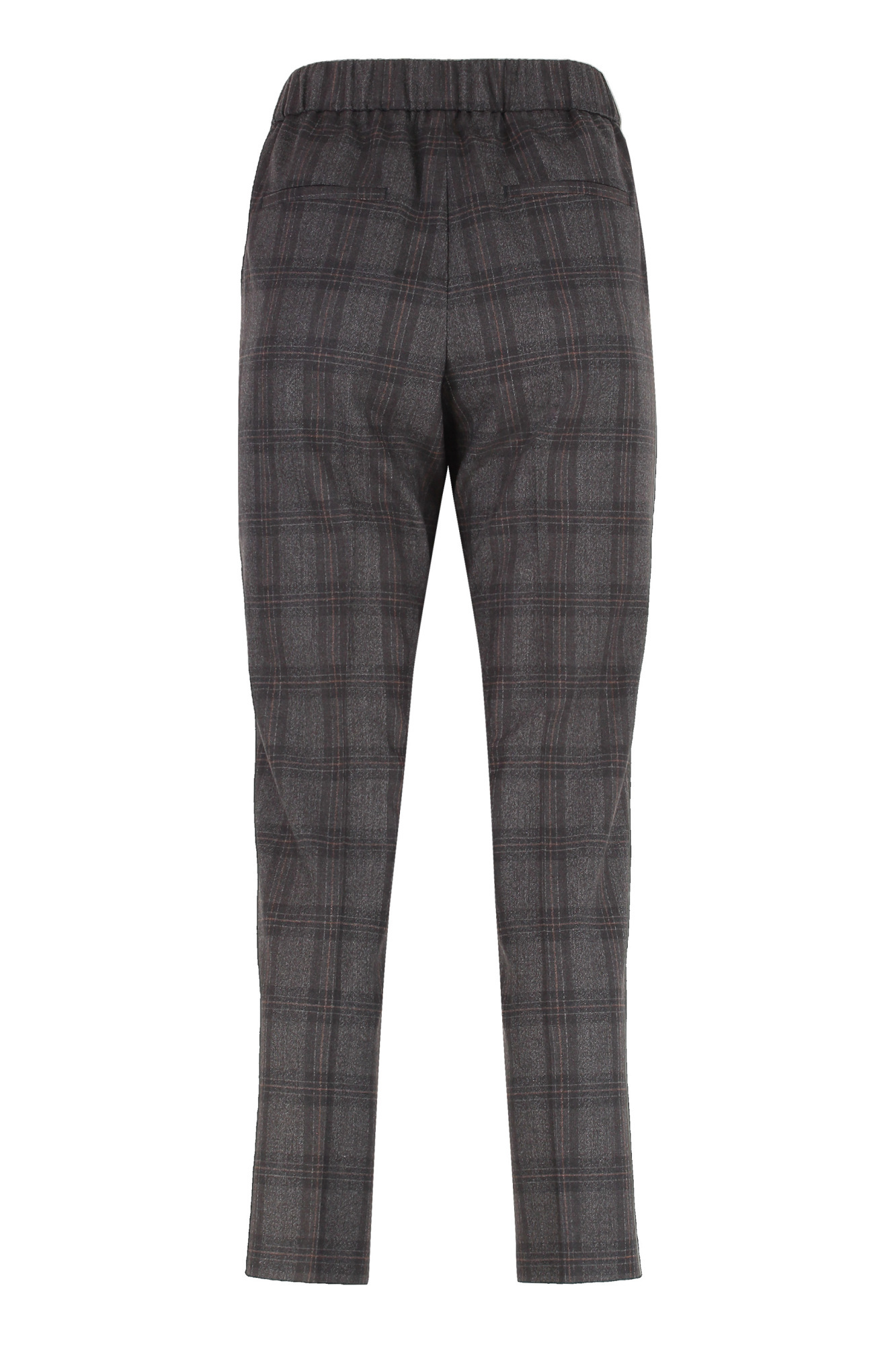 Peserico Wool Cigarette Trousers In Black