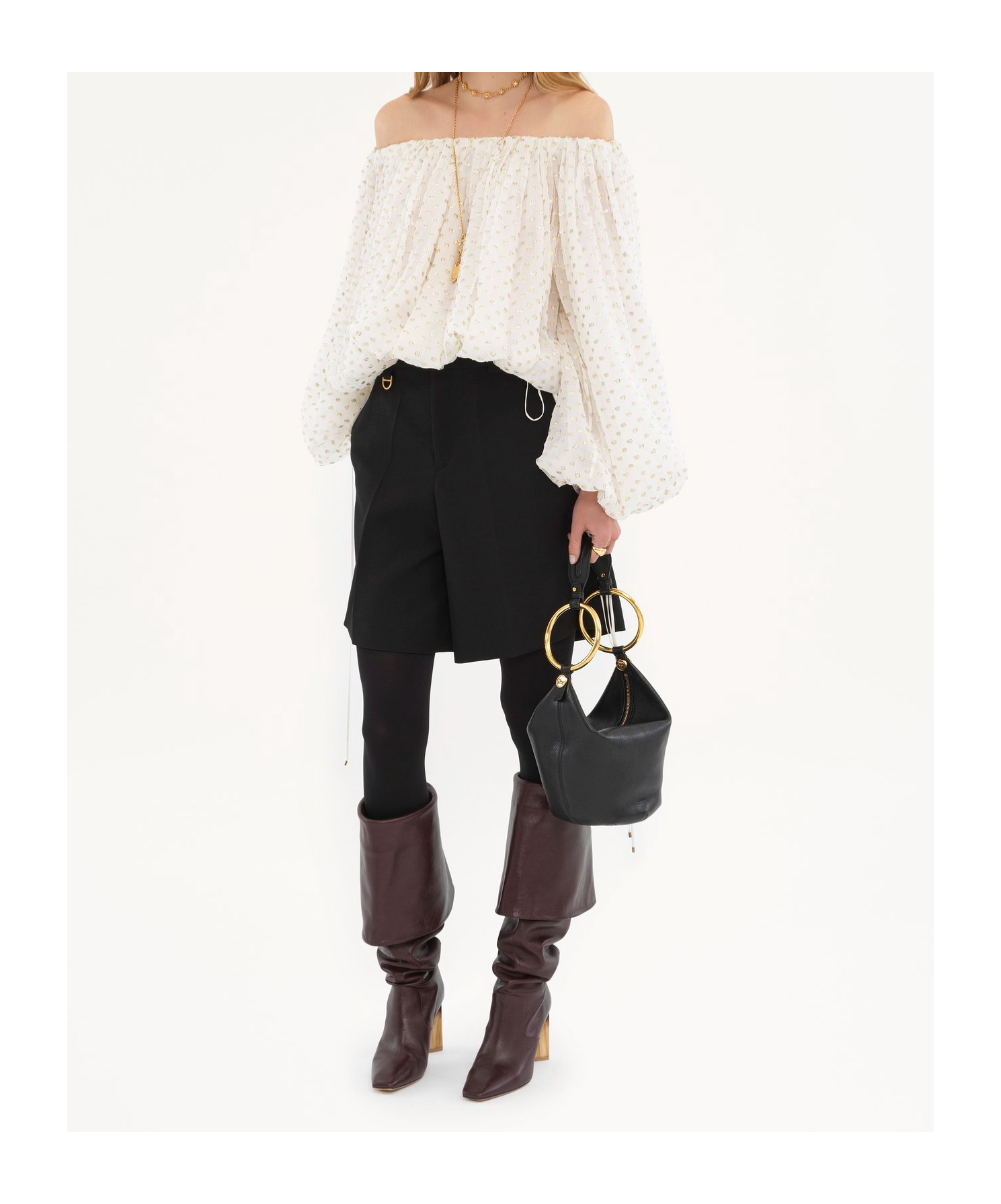 Chloé Belt-loop Shorts In Black