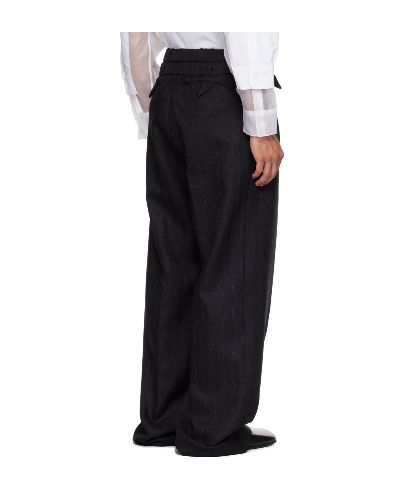 Egonlab Pleated Trousers In Black
