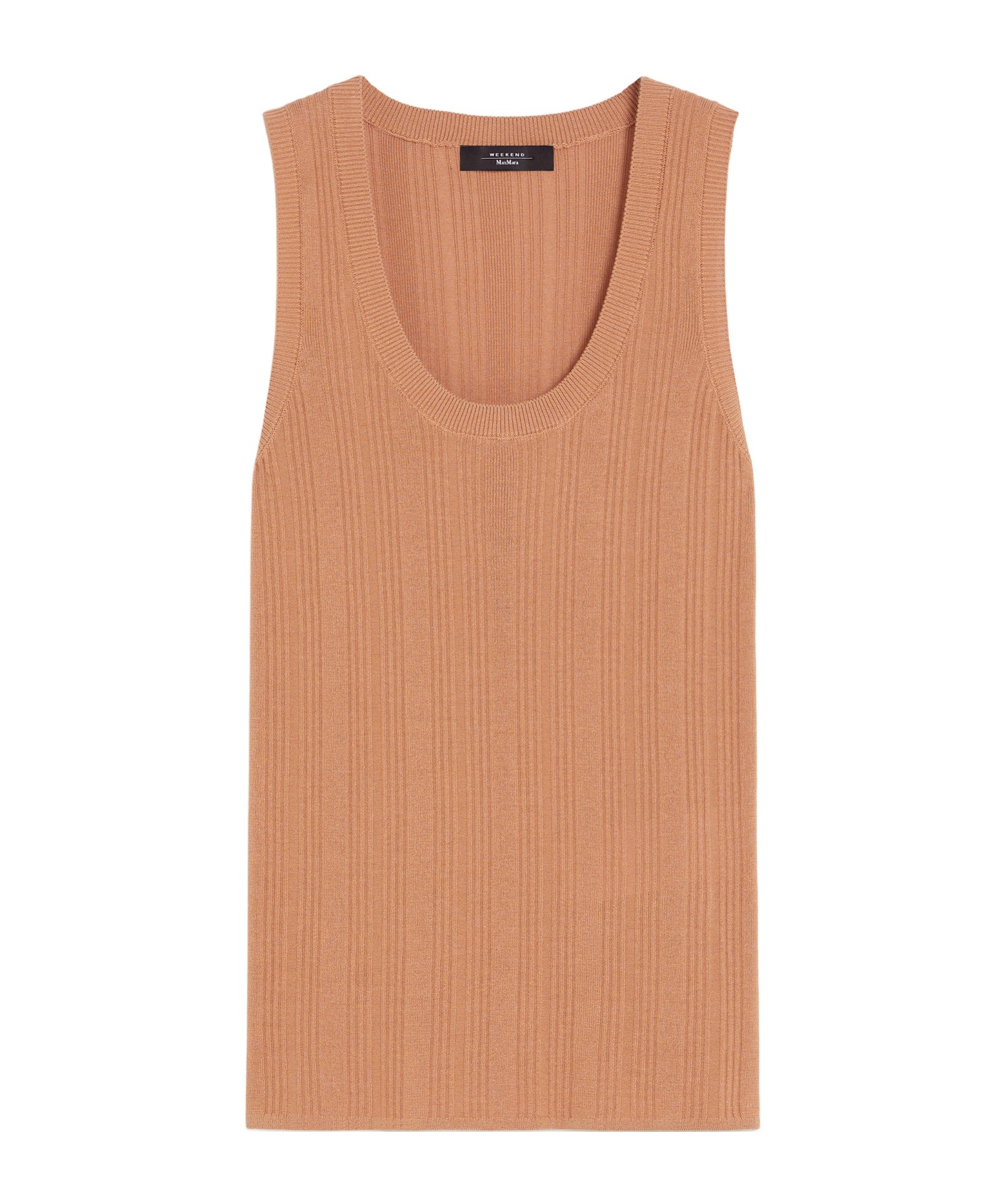 Weekend Max Mara Crew Neck Vest In Nude