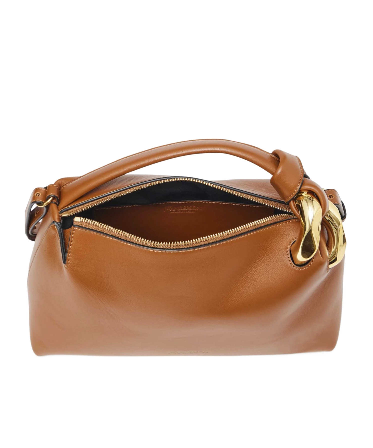 Jw Anderson Corner Shoulder Bag In Brown