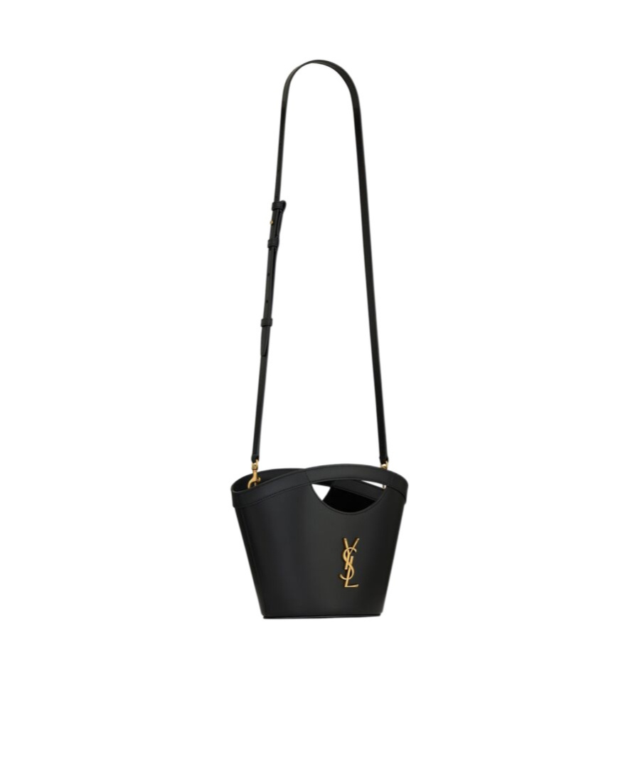 Saint Laurent Mini Tote In Smooth Leather In Black