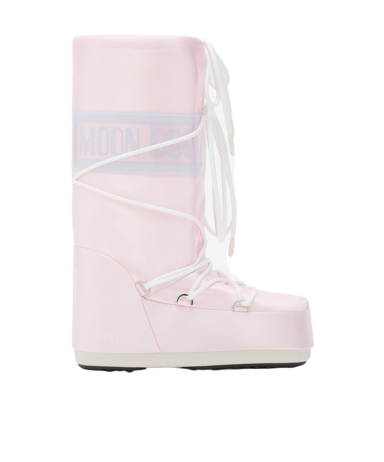 Moon Boot Icon Logo-print Lace-up Boots In Pink