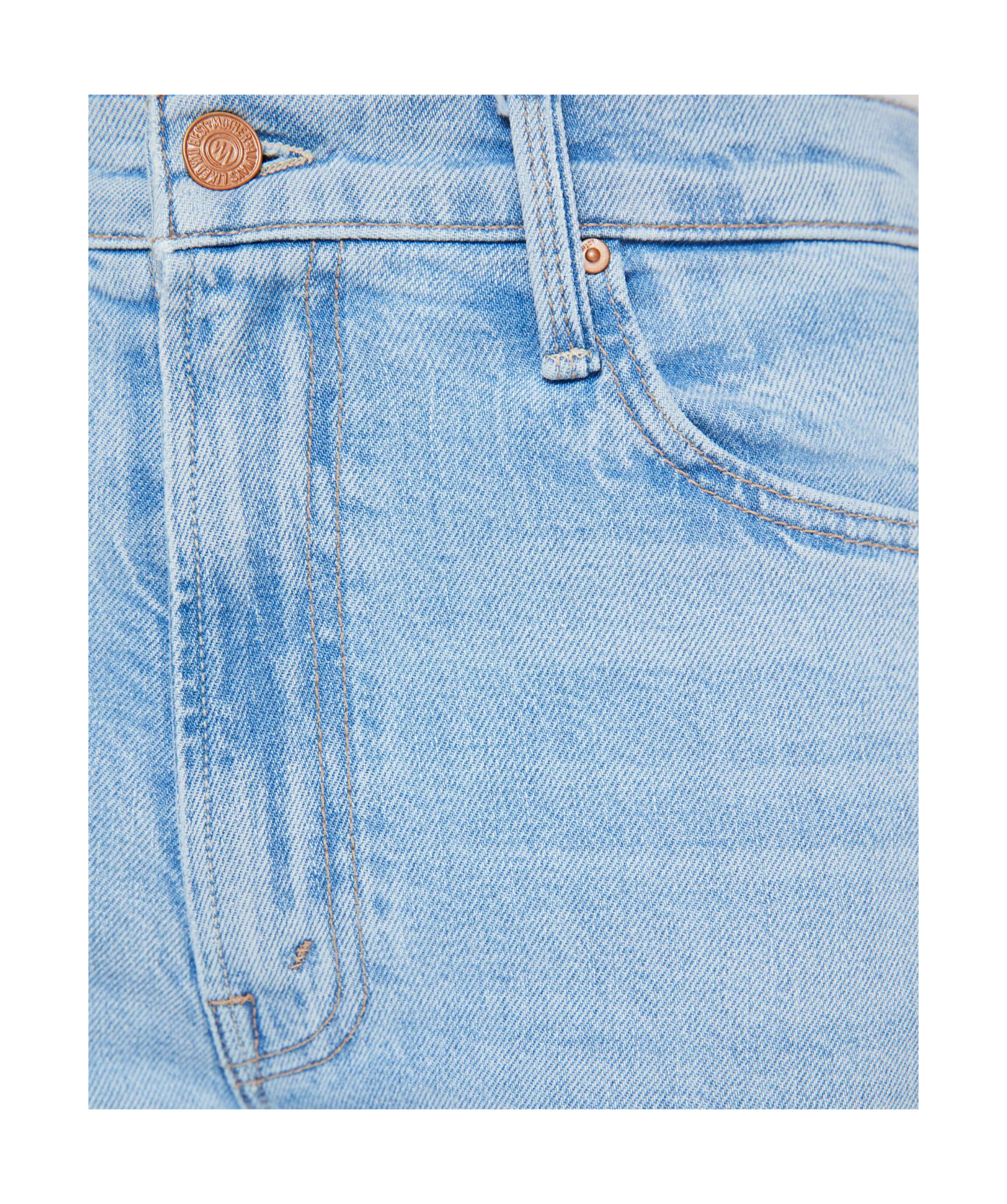 Mother Belt Loops Jeans In Blue