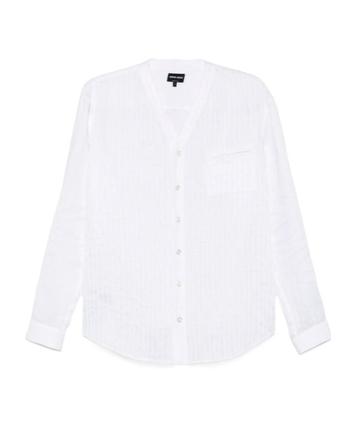 Giorgio Armani Long Sleeve Shirt In White