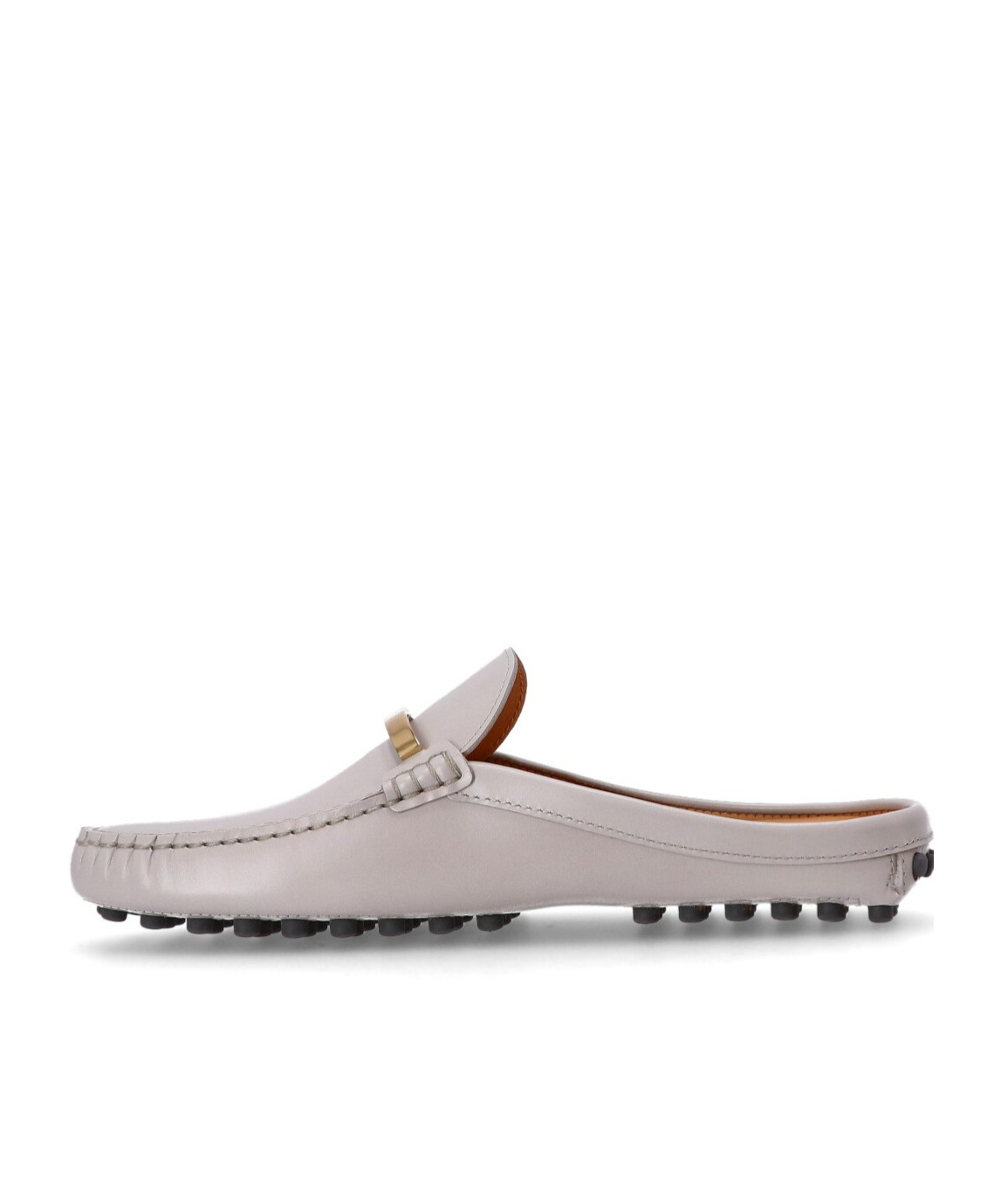 Tod's Logo-debossed Mules In Gray