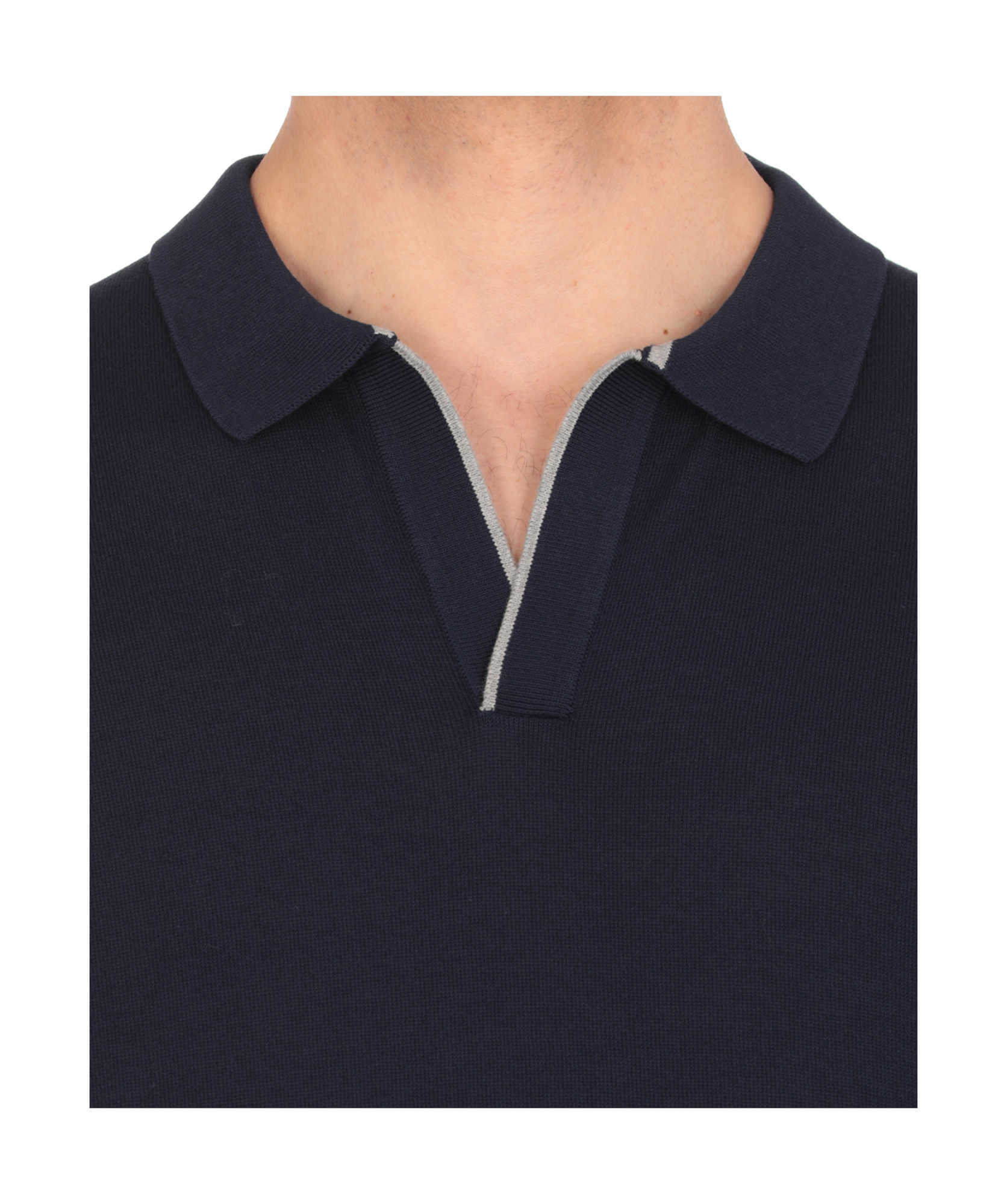 Fay Logo-embroidered Short-sleeved Polo Shirt In Blue
