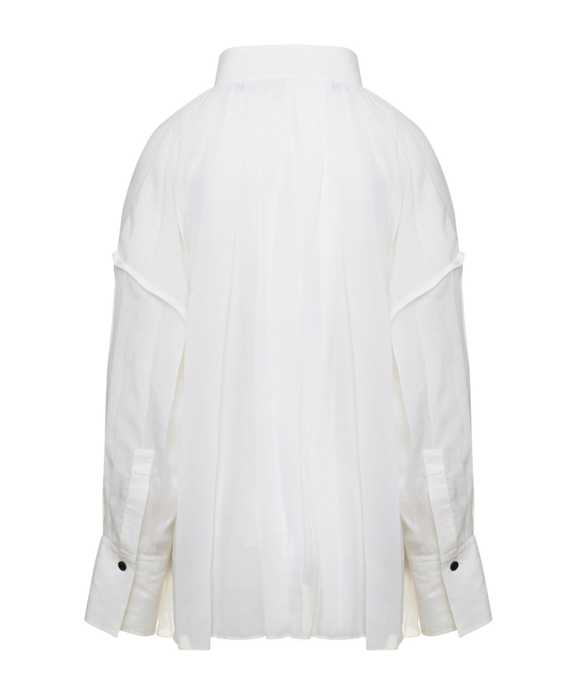 Ferragamo White Caftano Shirt In Silk Blend Woman In White
