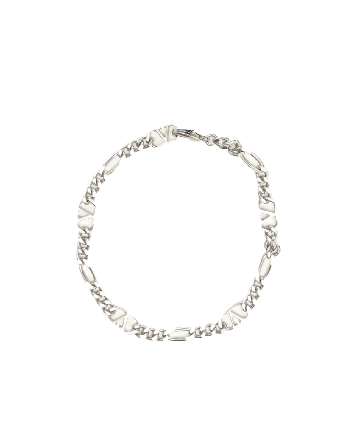 Valentino Bracelet Vlogo Signature Brass In White