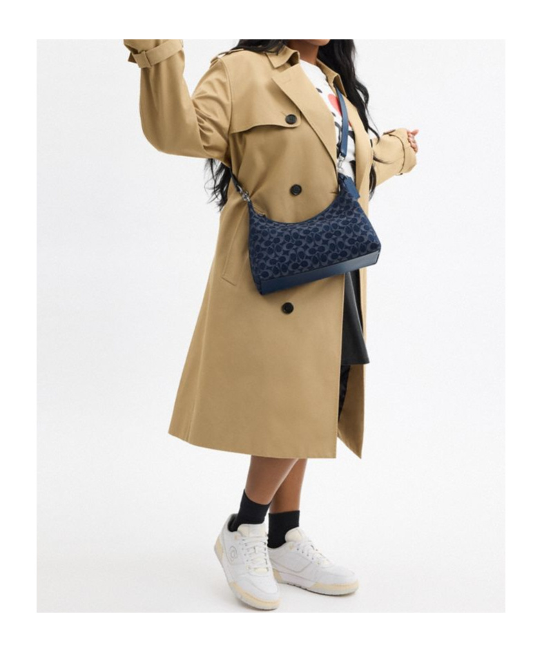 Coach Juliet Shoulder Bag In Signature Denim In Blue