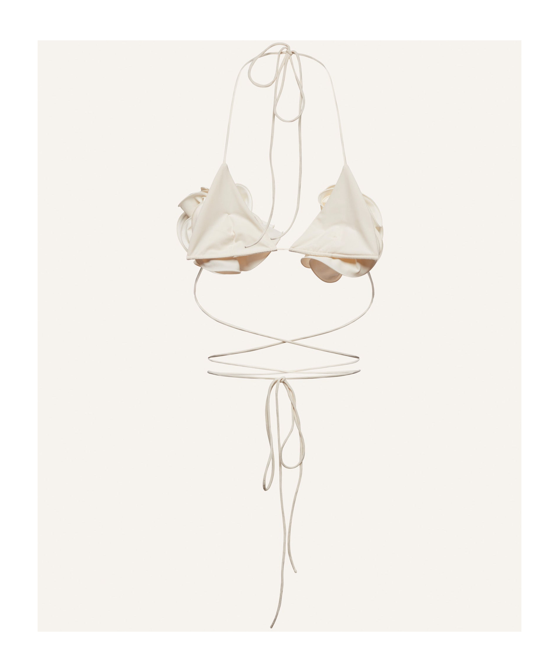 Magda Butrym Bikini Top In White