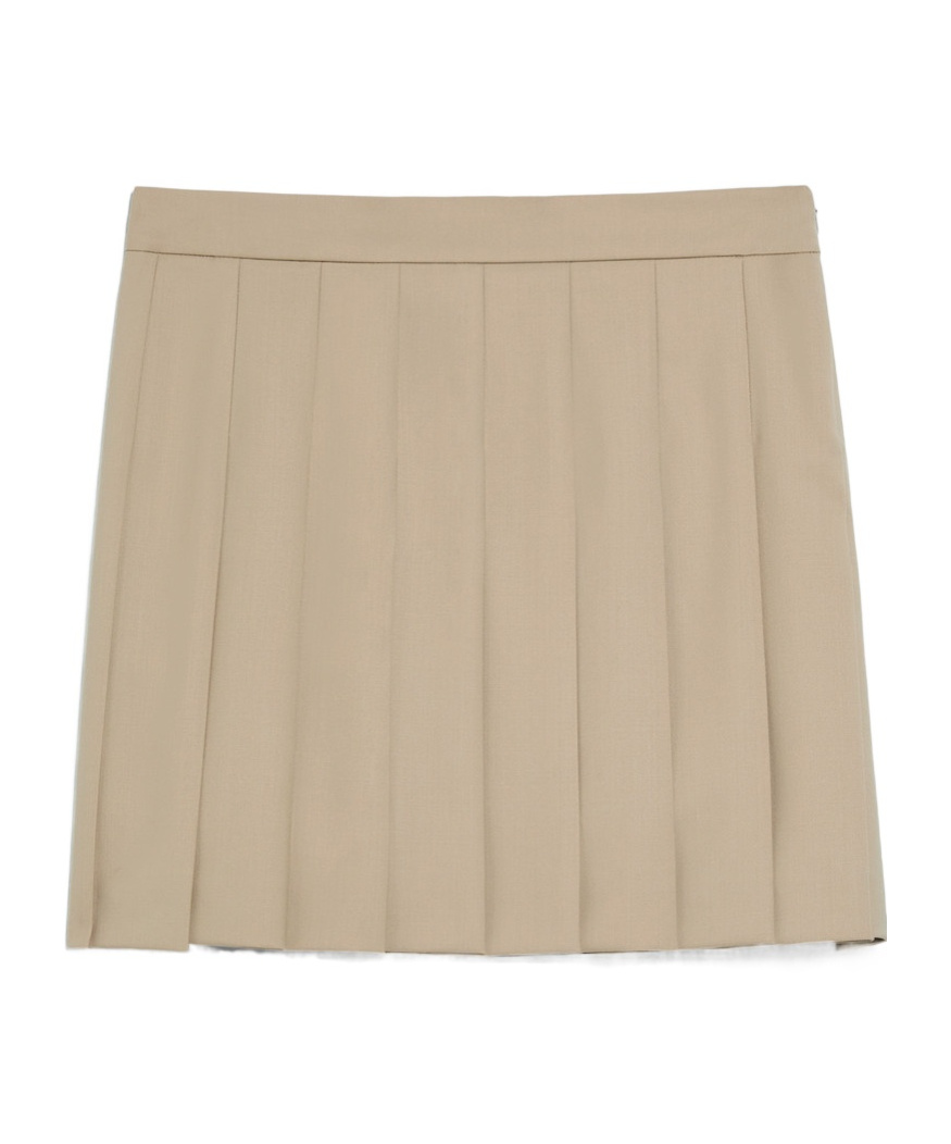 MAX MARA PLEATED WOOL SKIRT