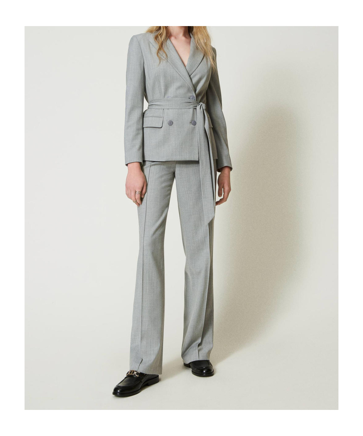 TWINSET WOOL-BLENDED TROUSERS