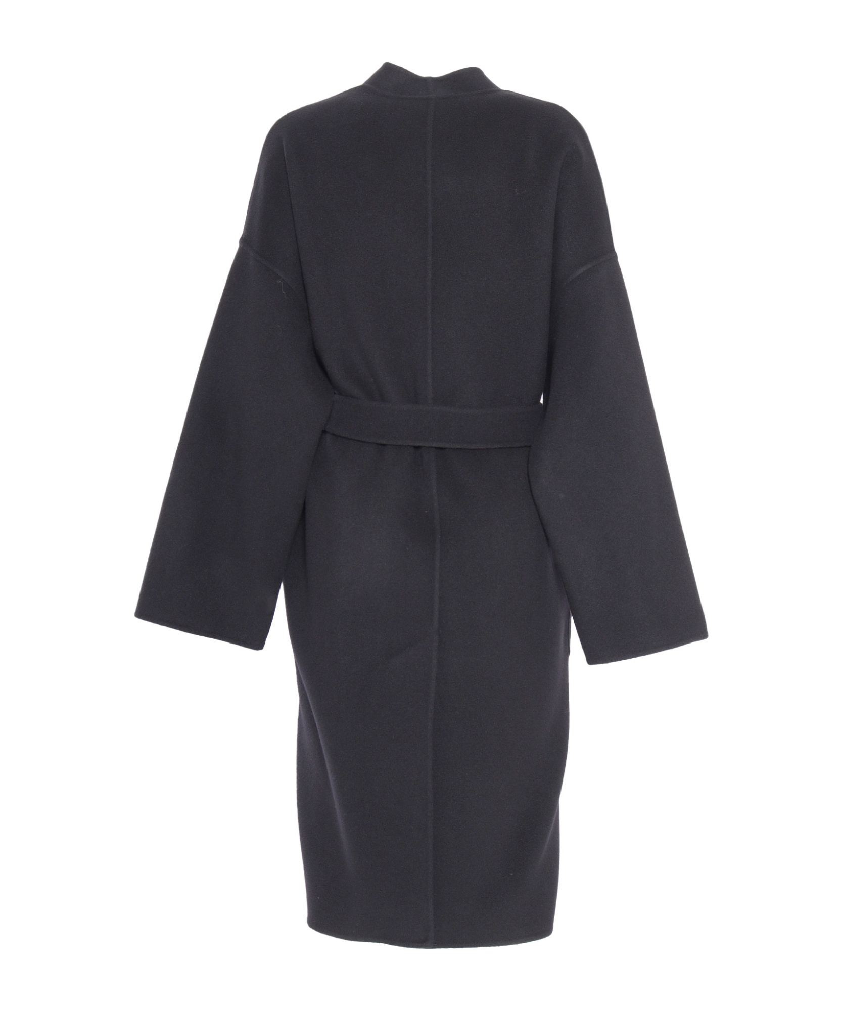 Weekend Max Mara Resina Wool Coat In Black