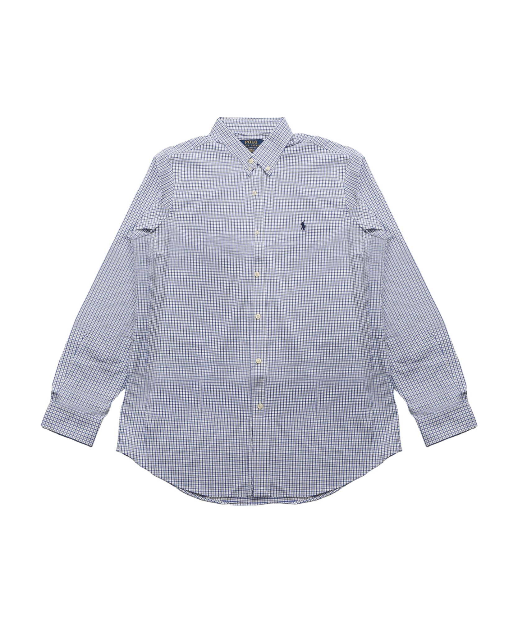 Polo Ralph Lauren Check-print Cotton Shirt In White/blue Multi