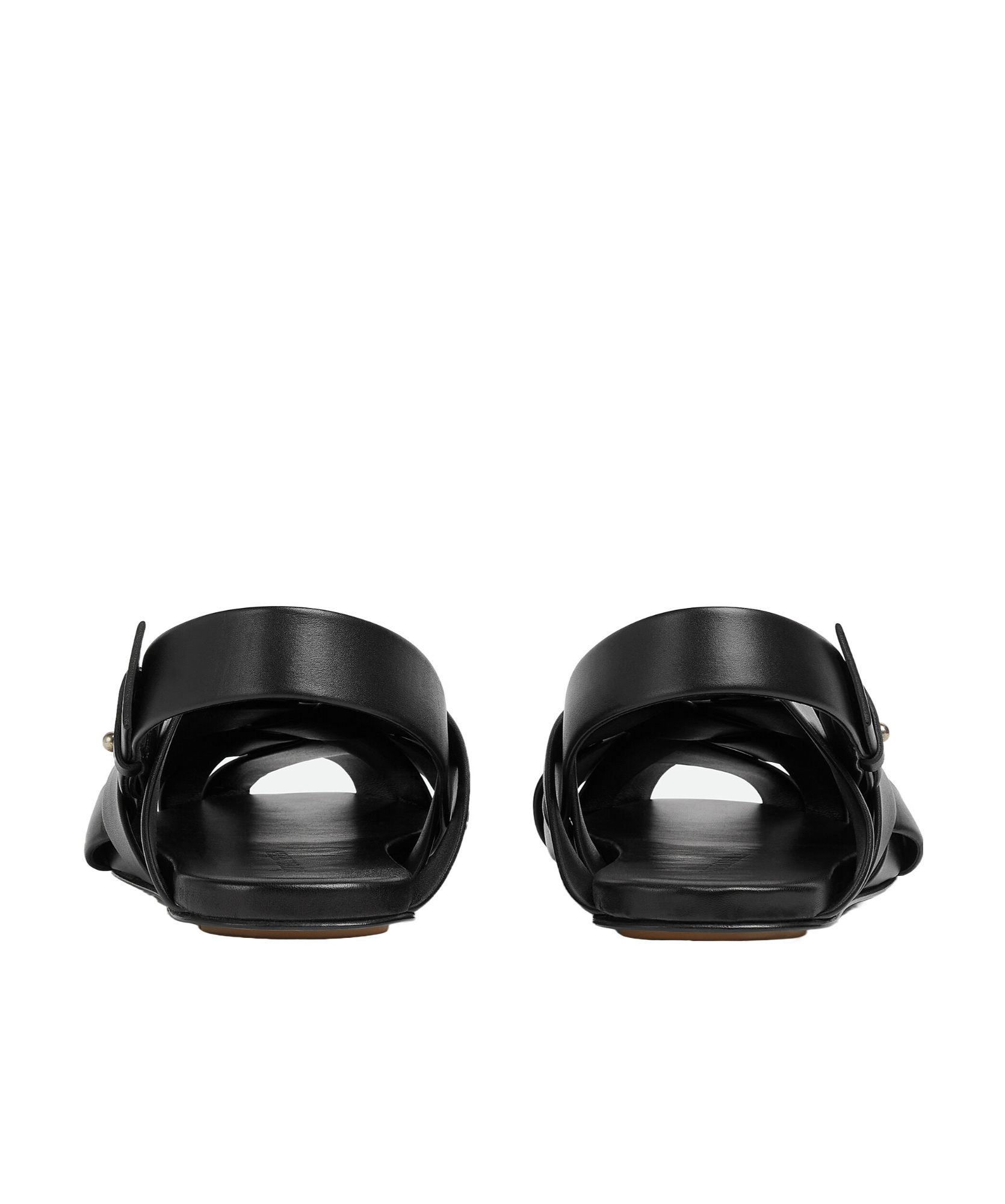 Bottega Veneta Alfie Slippers In Black