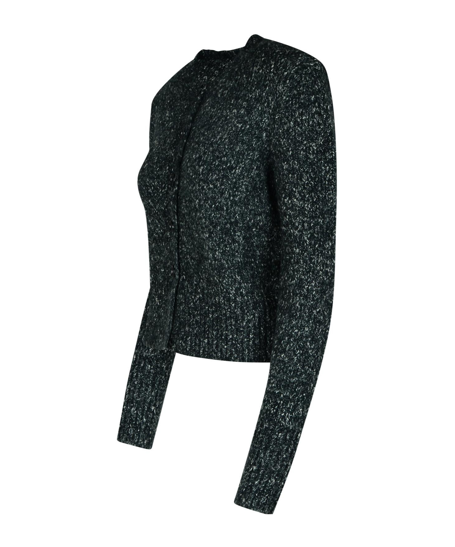 Isabel Marant 'kathlen' Grey Acrylic Blend Cardigan In Black