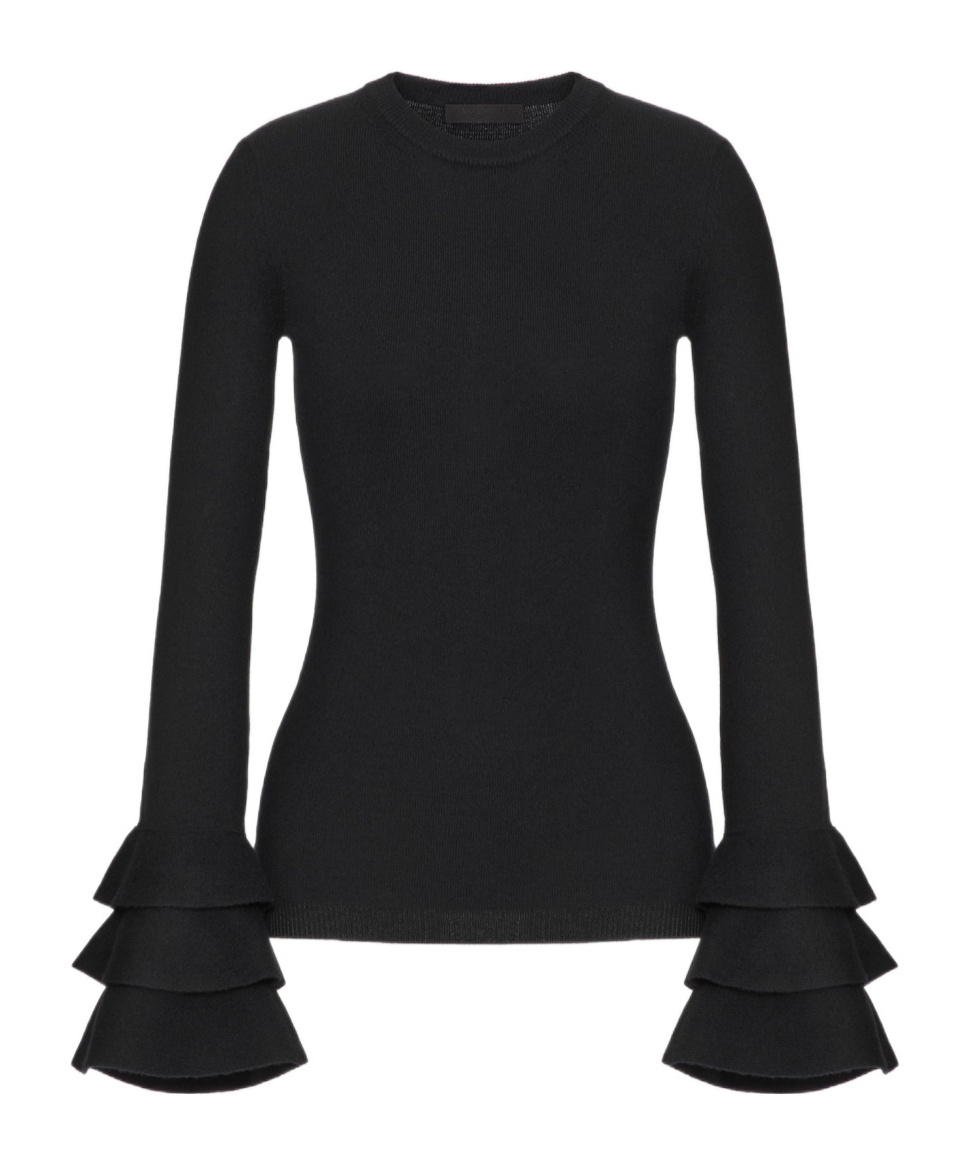 Valentino Viscose-blend Sweater In Black