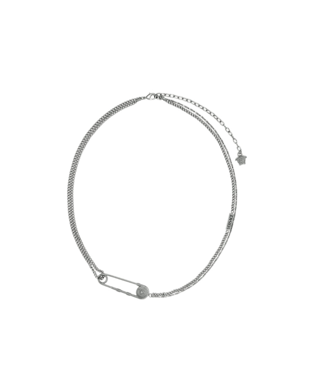 Versace Bar-pin Embellished Necklace