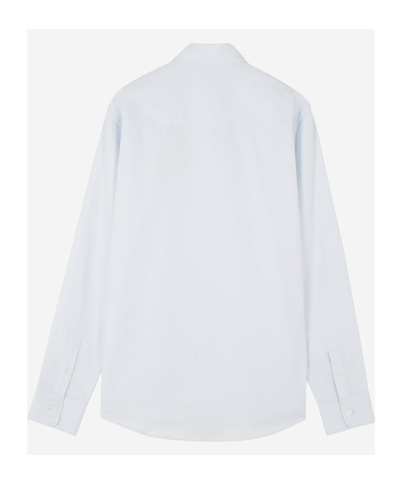 Maison Kitsuné Embroidered-fox Cotton Shirt In White