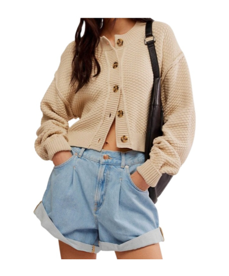 Free People Long-sleeved Sweater In Brown