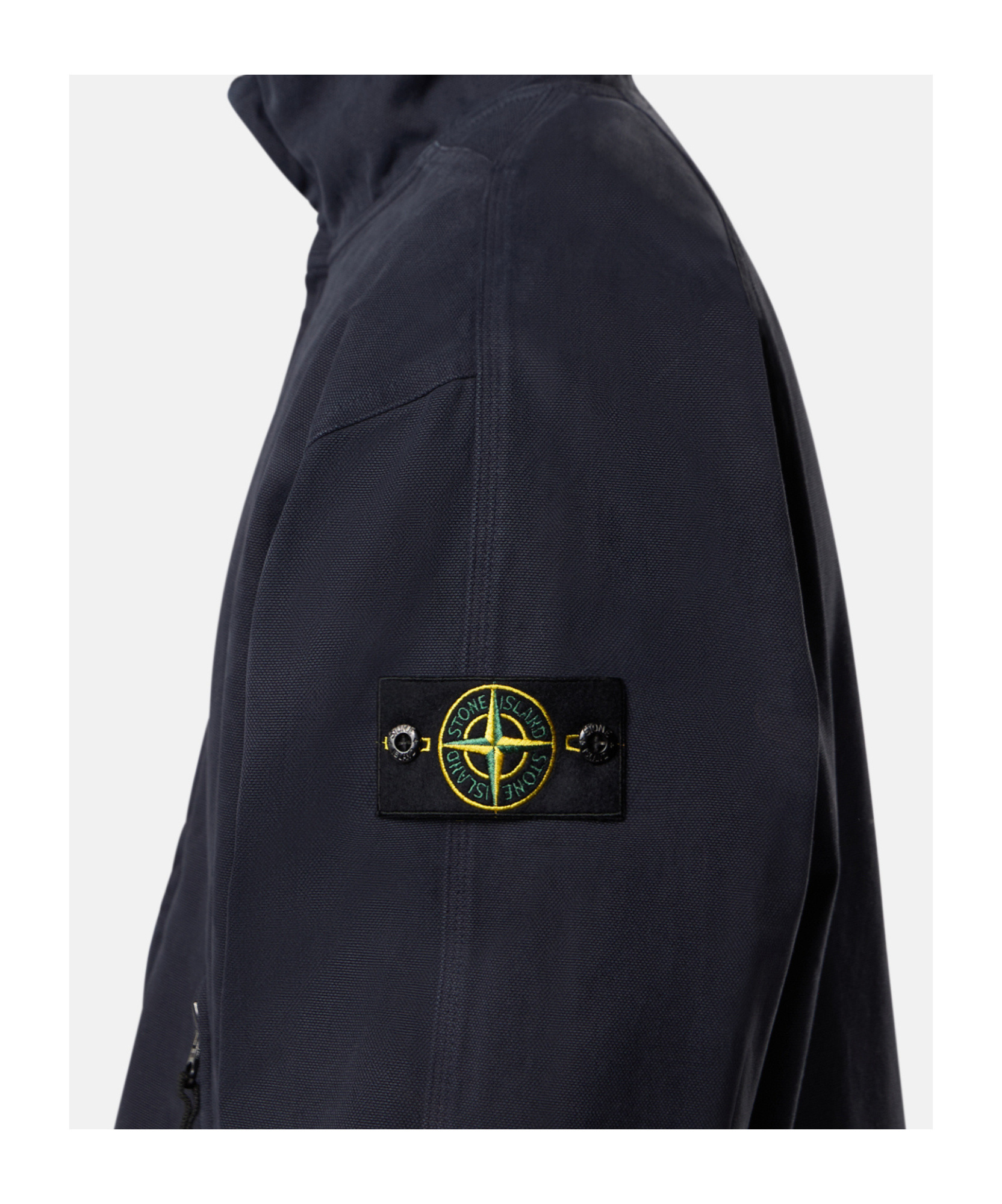 Stone Island Oversized-fit Track Jacket With Zip Pockets In Blue
