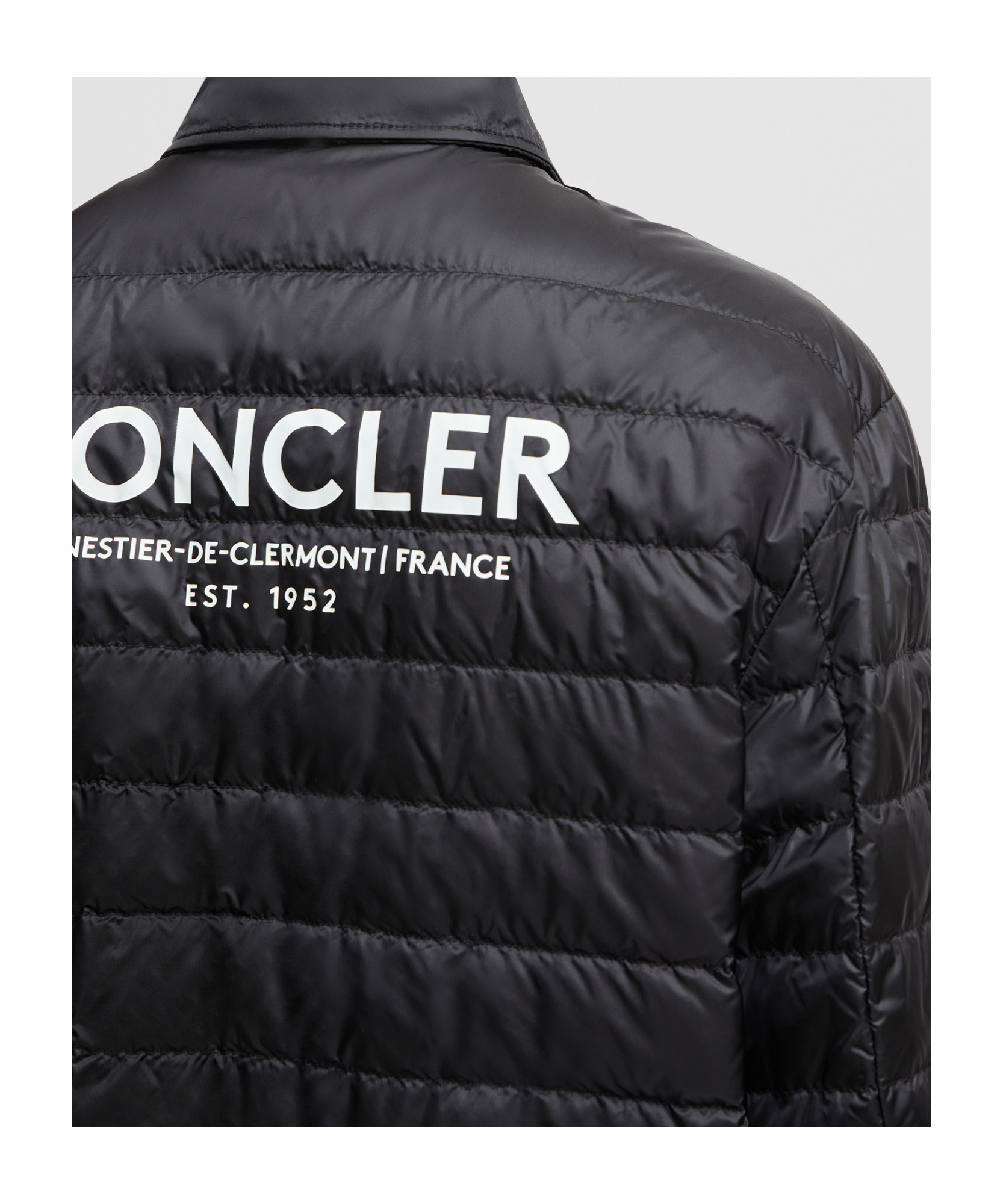 Moncler Doudoune-chemise Réversible Cidone In Black