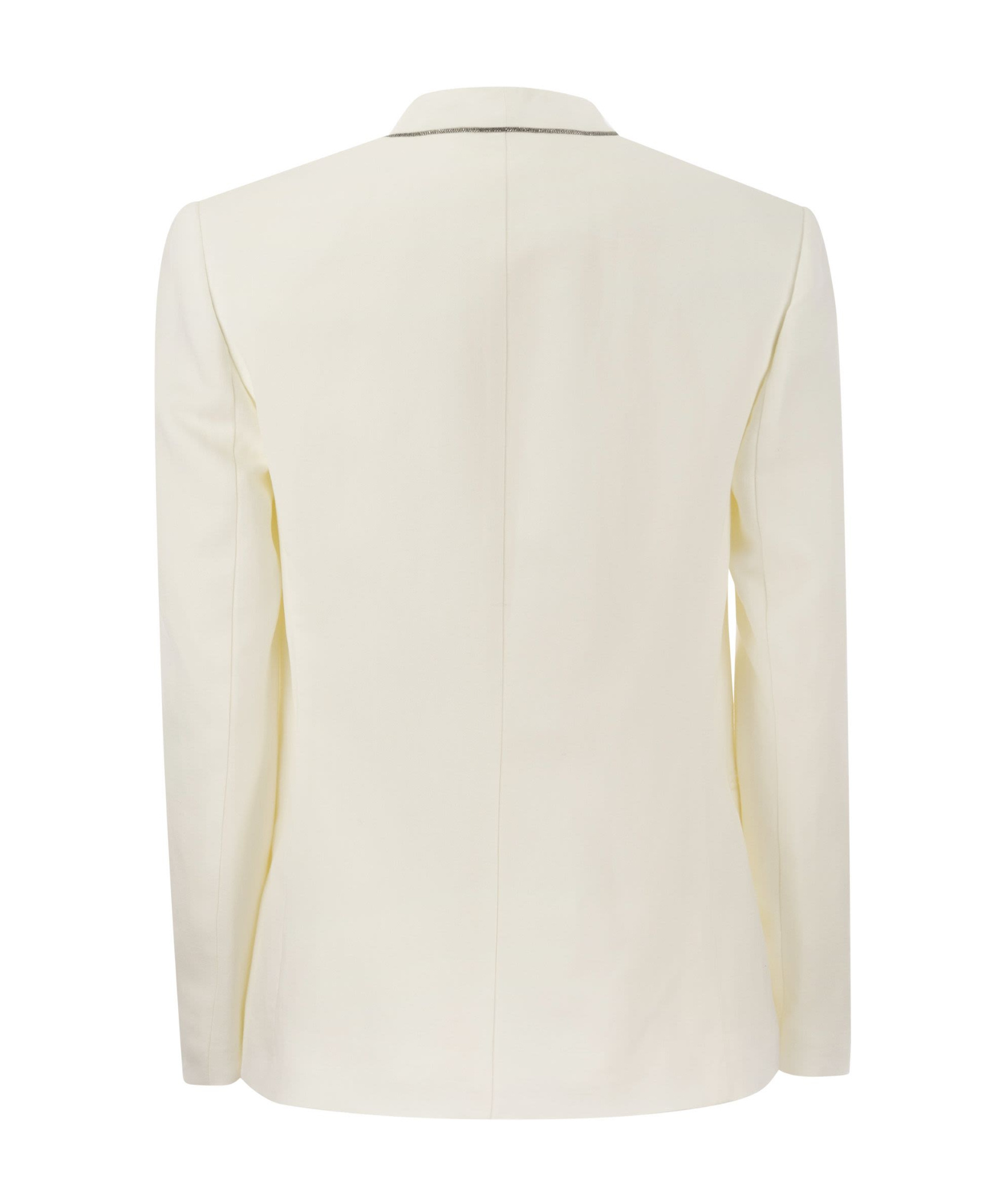 BRUNELLO CUCINELLI LAYERED SINGLE-BREASTED BLAZER