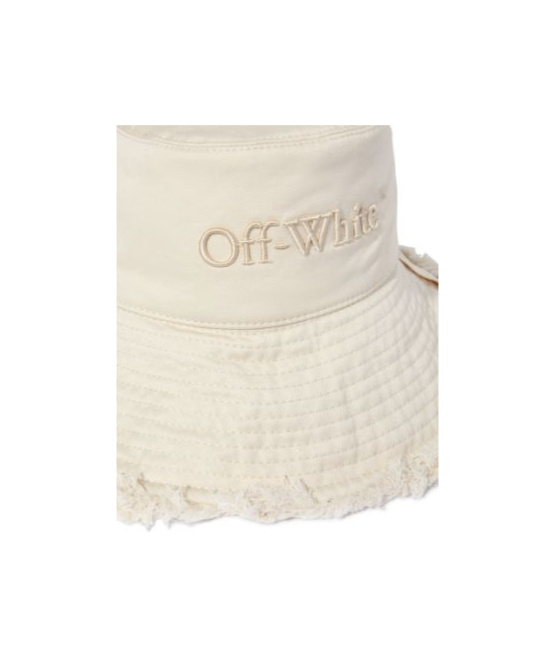 Off-white Over Logo-embroidered Bucket Hat In White