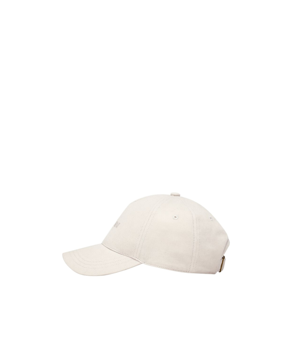 SAINT LAURENT SAINT LAURENT LOGO EMBROIDERED CORDUROY BASEBALL CAP