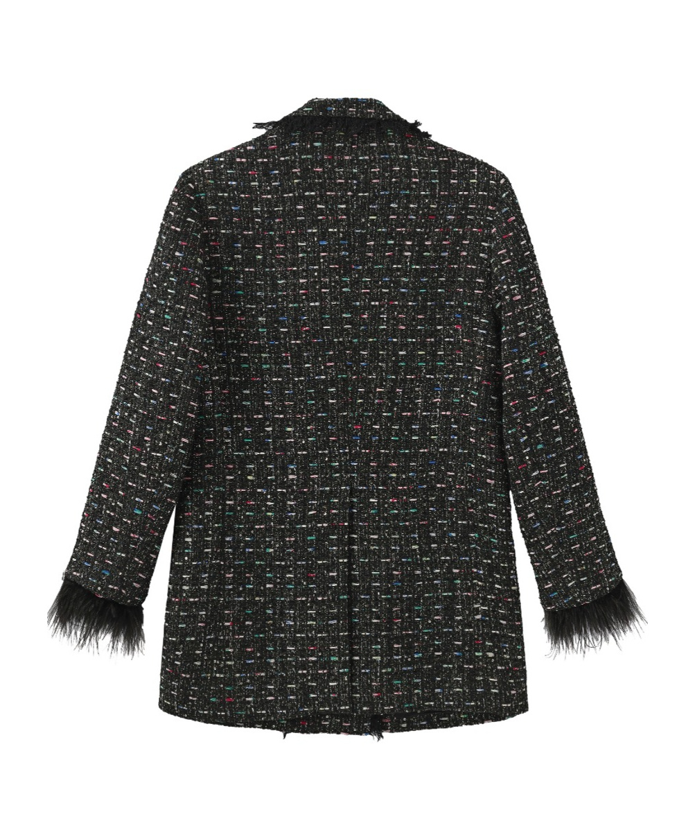 Marissa Chiara Long-sleeved Jacket In Black