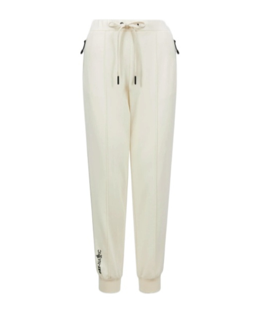 Moncler Elastic Waist Sweatpants In White