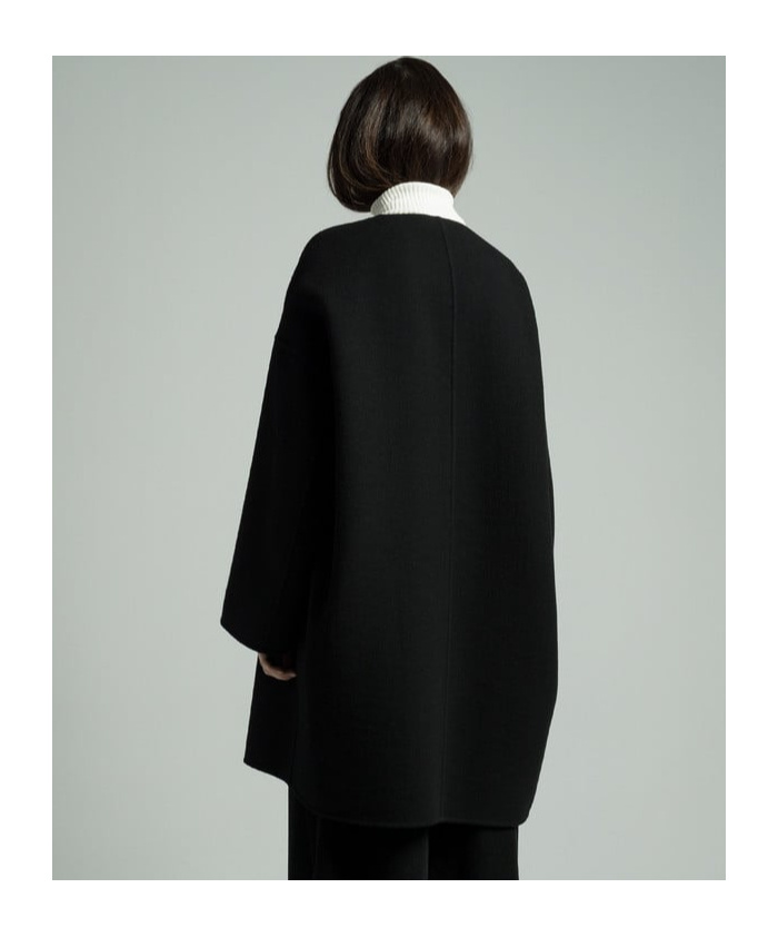 The Row Wide-sleeve Silk Coat In Black