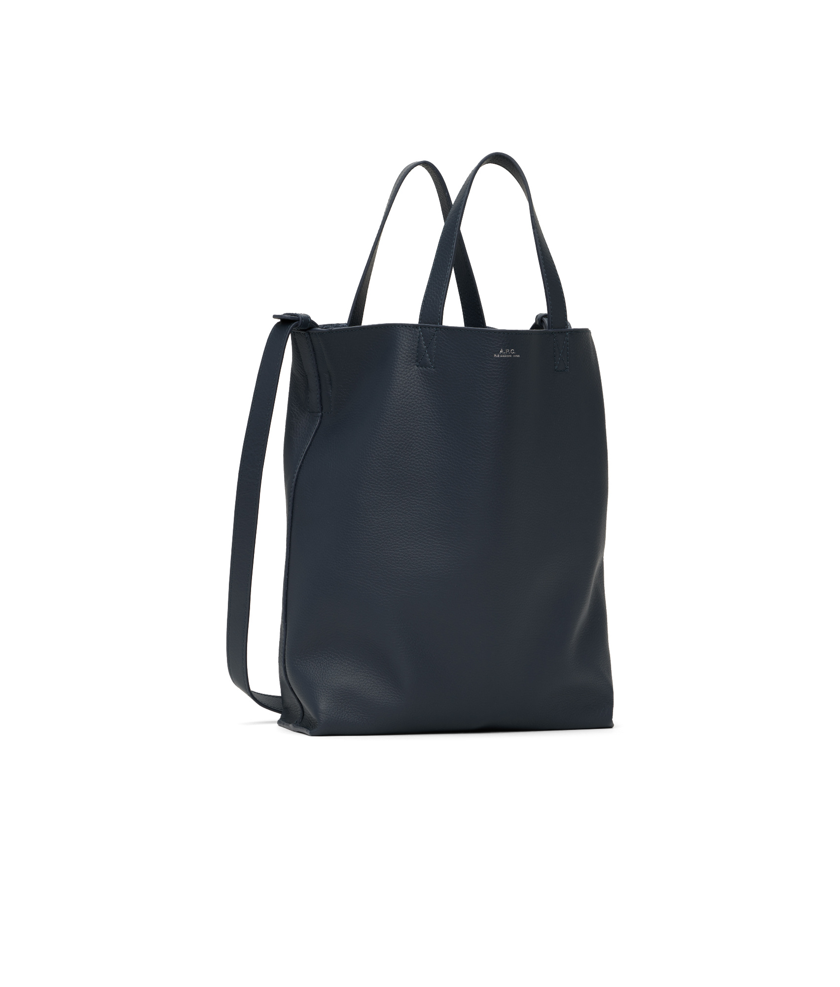 Apc Navy Maiko Medium Shopping Tote In Black