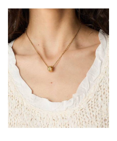 Bottega Veneta Intreccio Pendant Necklace