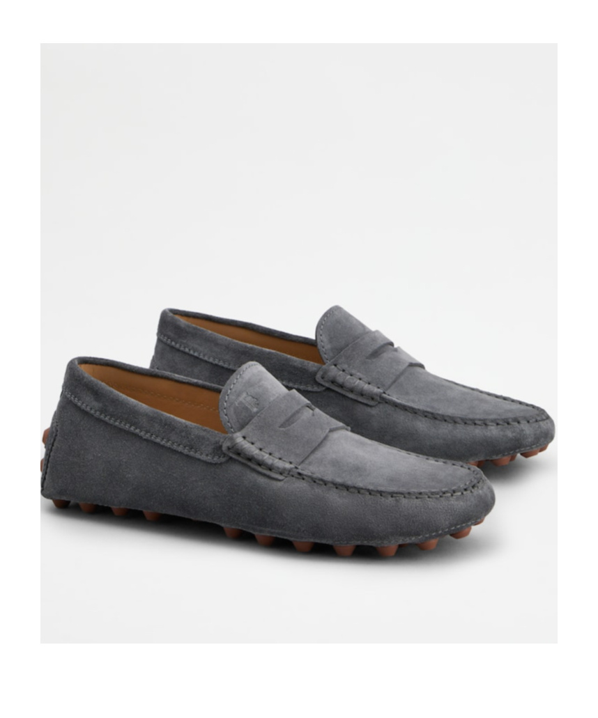 Tod's Round Head Loafer Shoes In Black