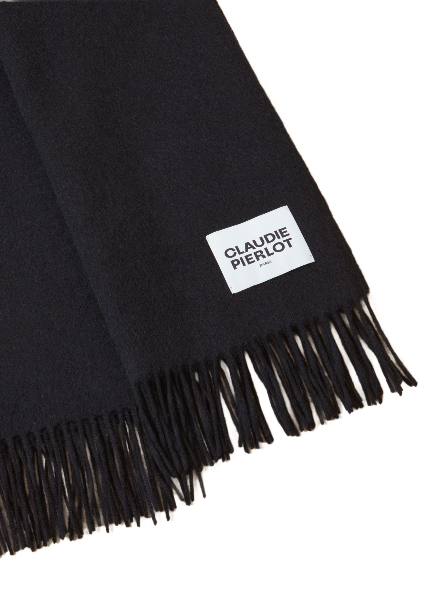 Claudie Pierlot Tassel Scarf In Black