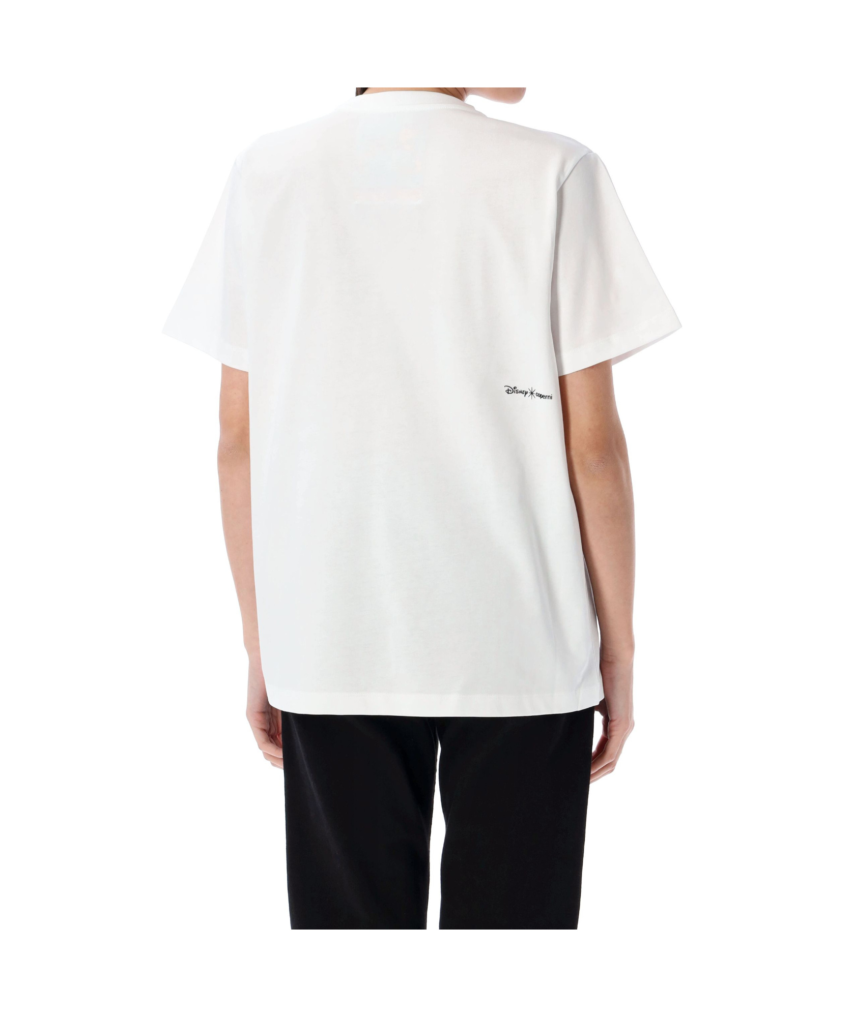 Coperni Floral Embellished Round Neck T-shirt In White