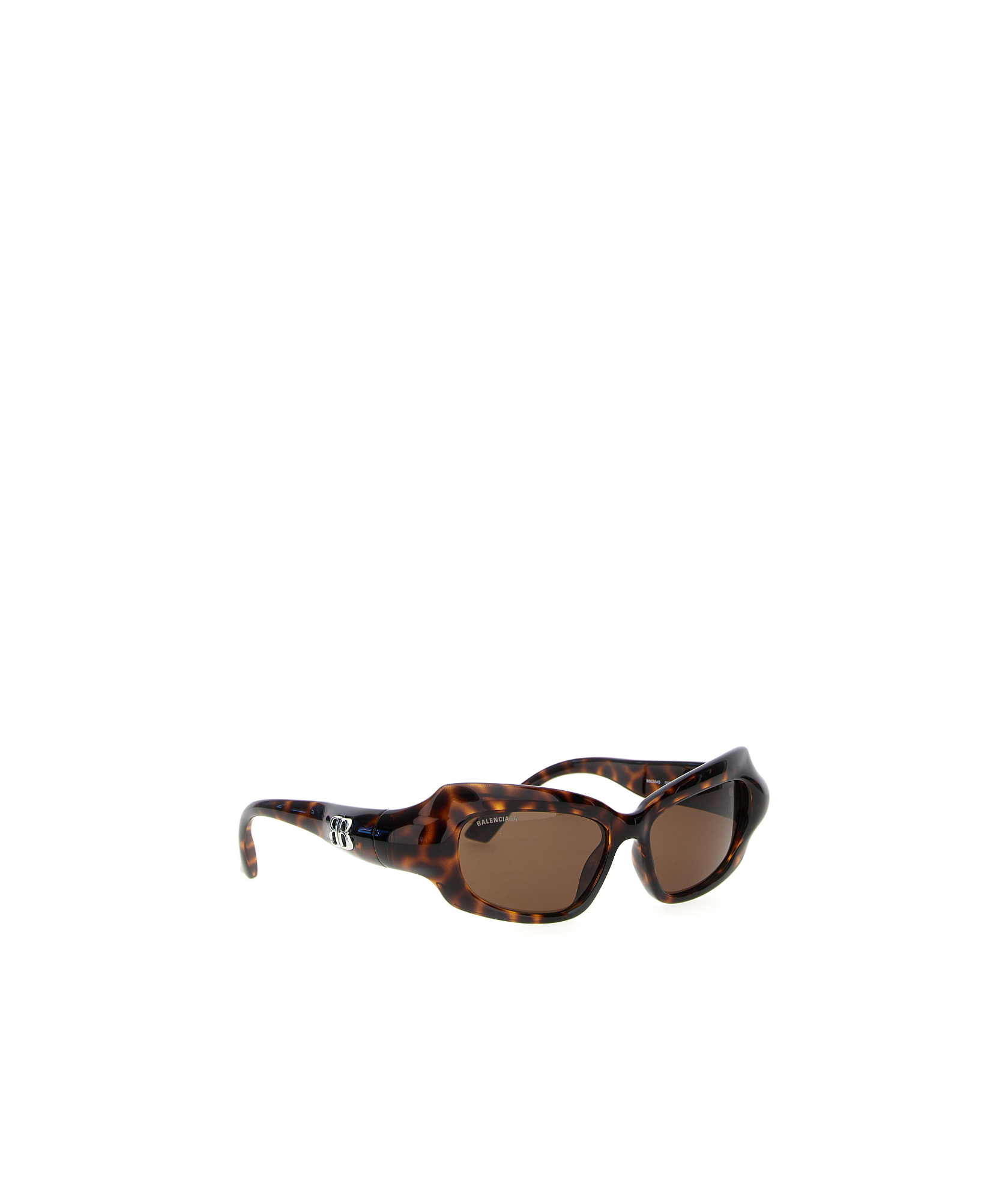 Balenciaga Eyewear Palazzo Rectangle Sunglasses In Brown