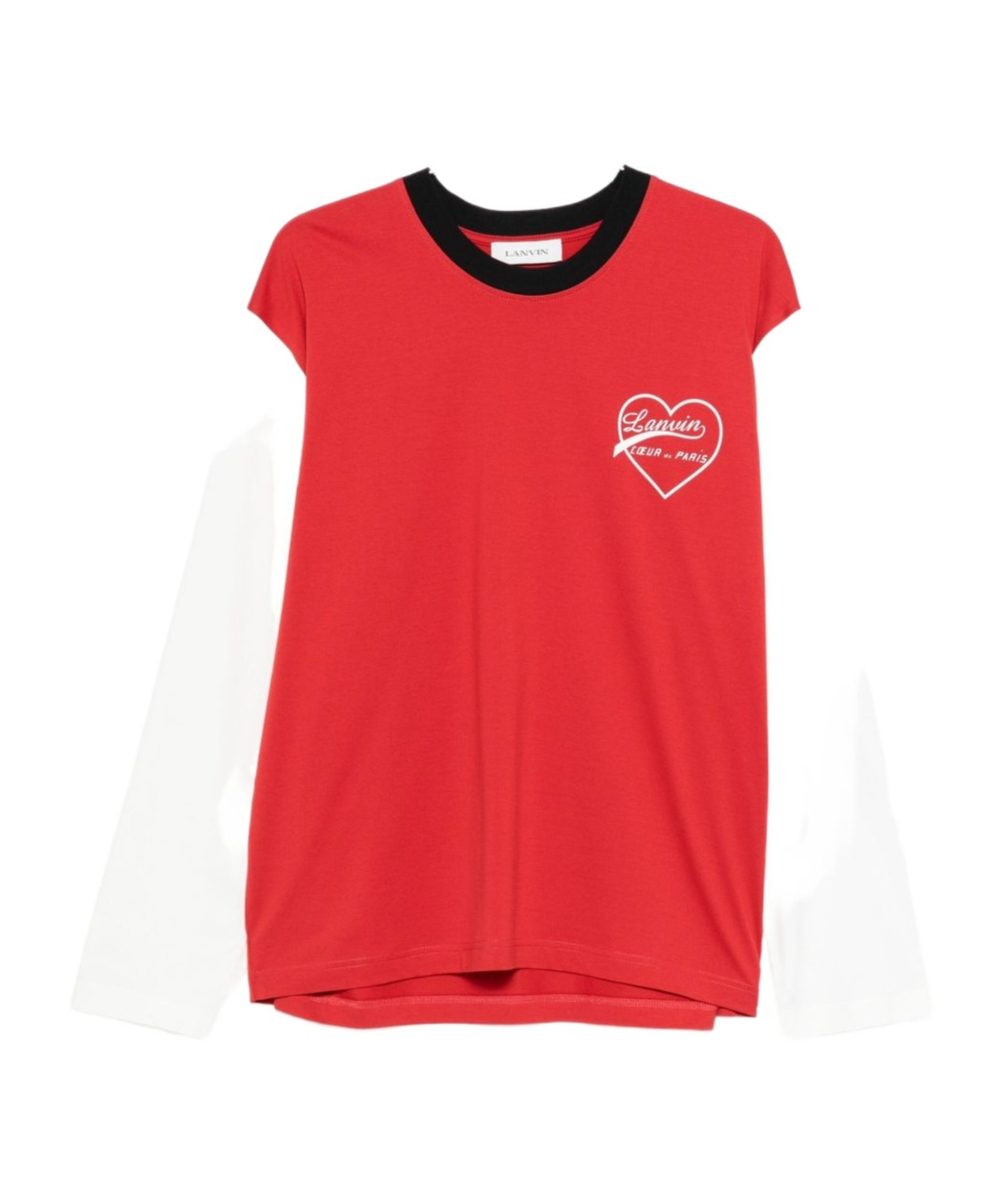 Lanvin Short Sleeve Graphic Print T-shirt In Red