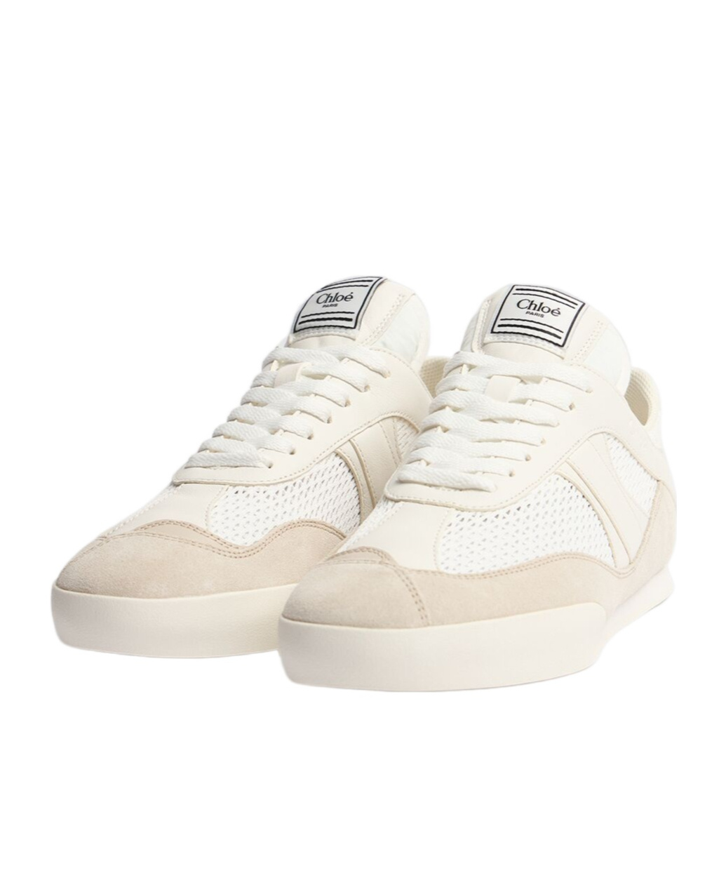 Shop Chloé Lace-up Low-cut Casual Shoes