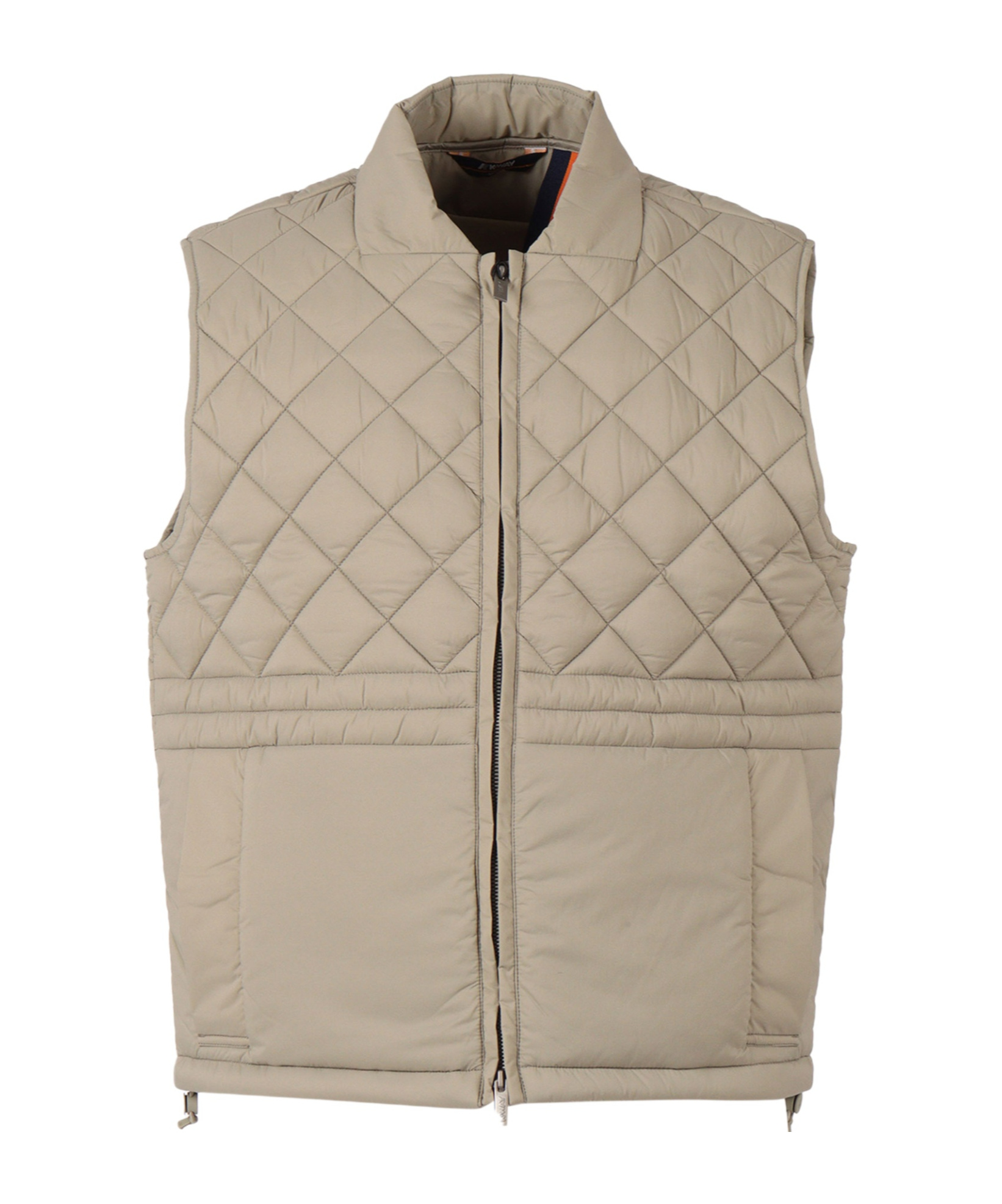 K-way Barnes Quilted Gilet In Brown